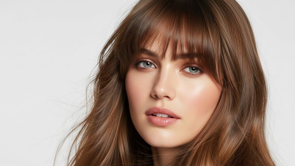 long hairs with wispy bangs