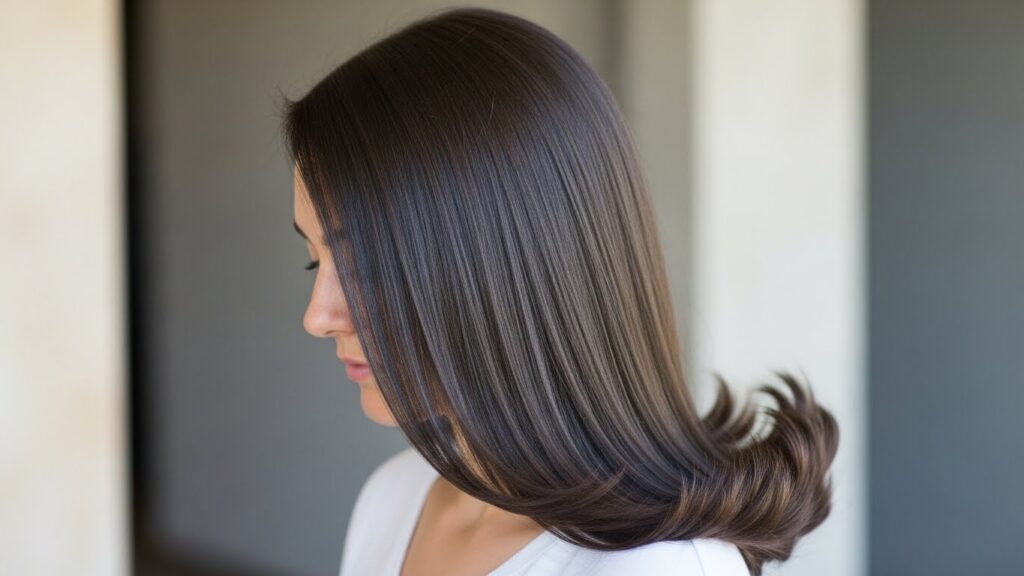 u-shaped long hair cut