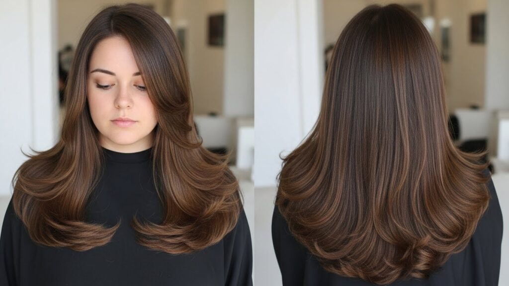 Long V-Cut with Layers