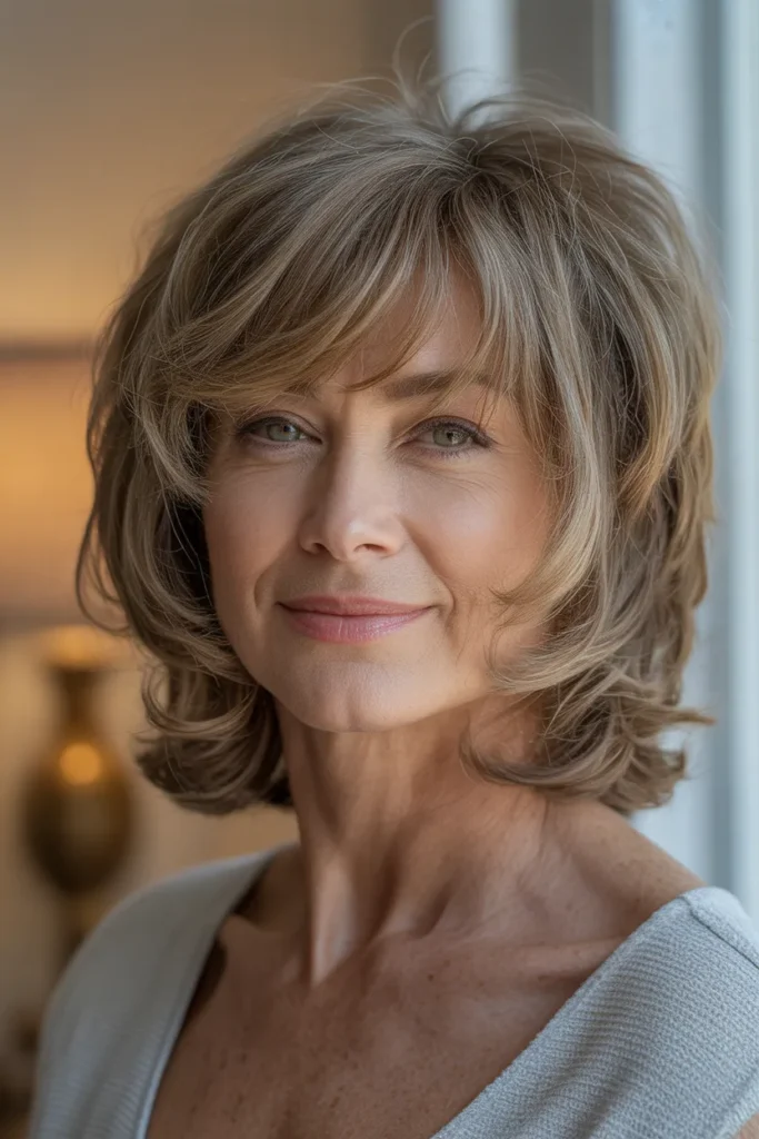 Textured Shag with Bangs