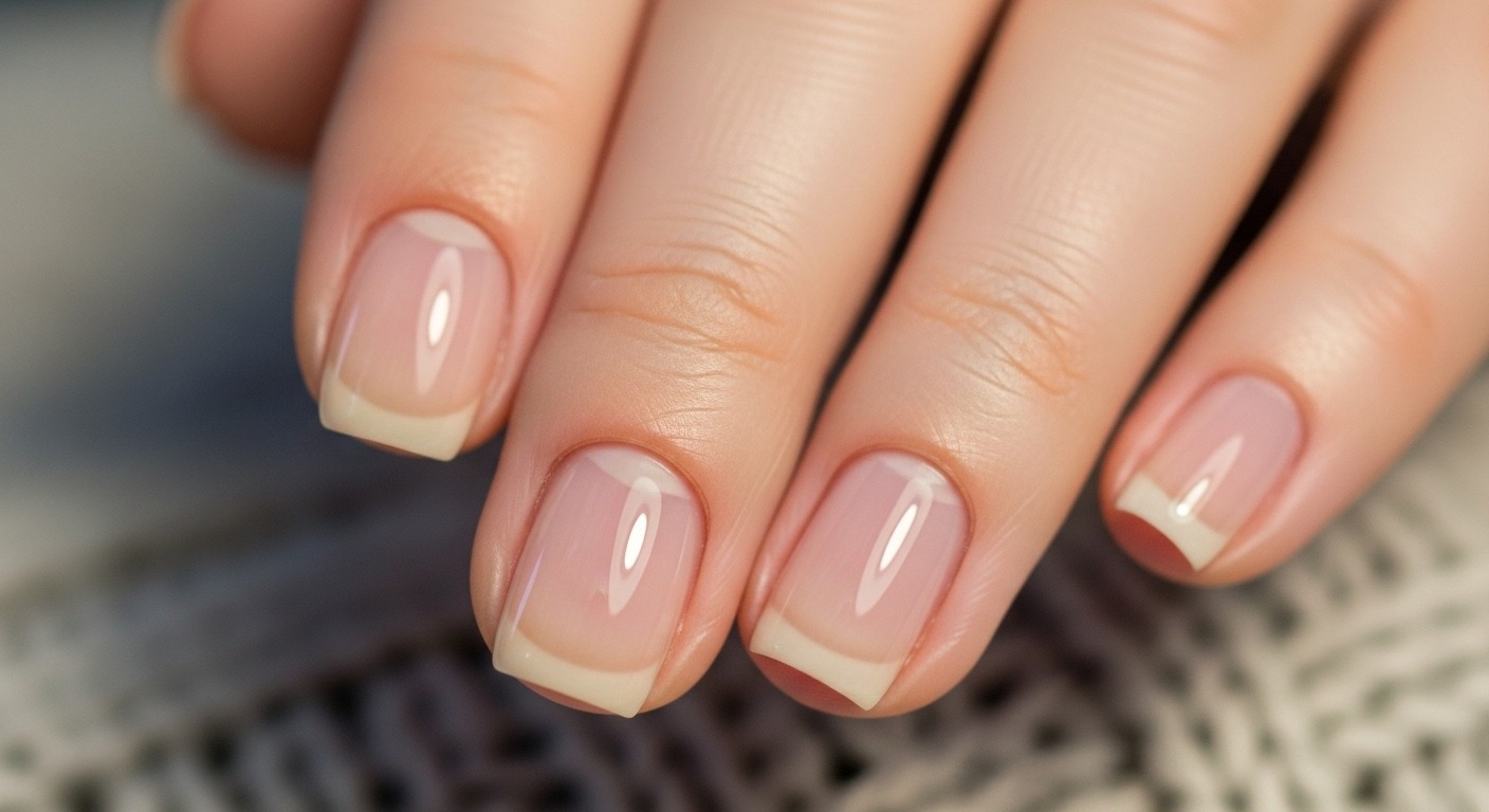 Simple winter nail ideas 2025–2026 featuring milky white, nude beige, soft grey matte, frosted French, clear gloss, and minimal silver dot designs.