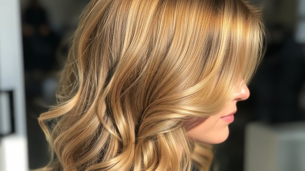 Chocolate brown hair dye with glossy natural finish