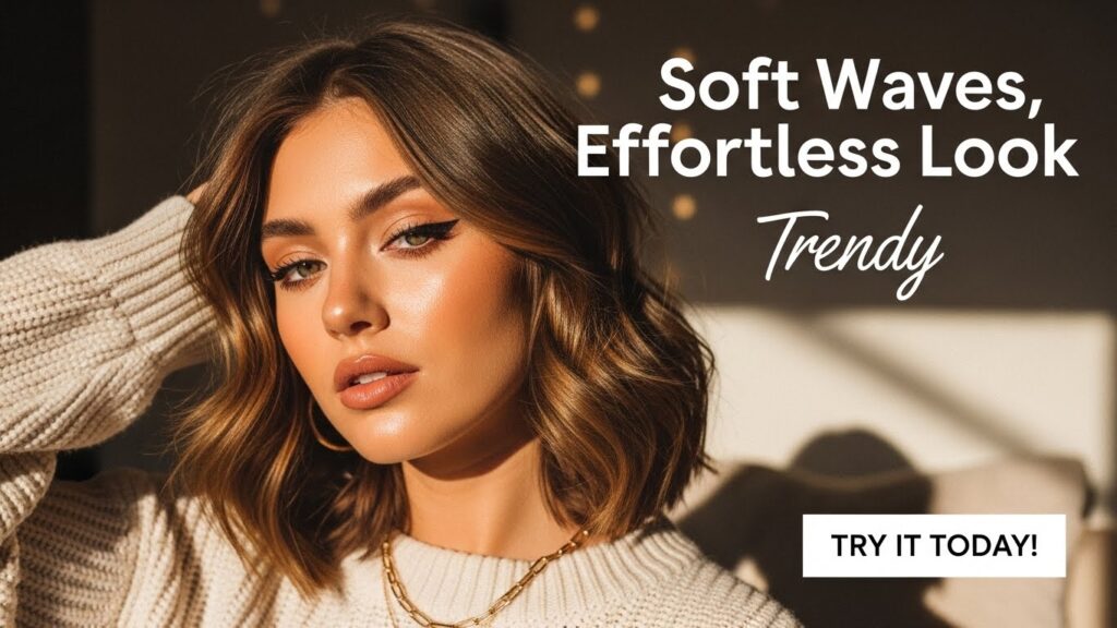 wavy effortless hairstyle
