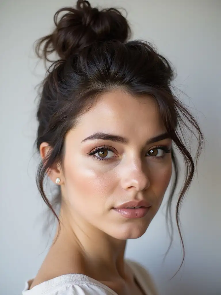 Messy Top Knot
