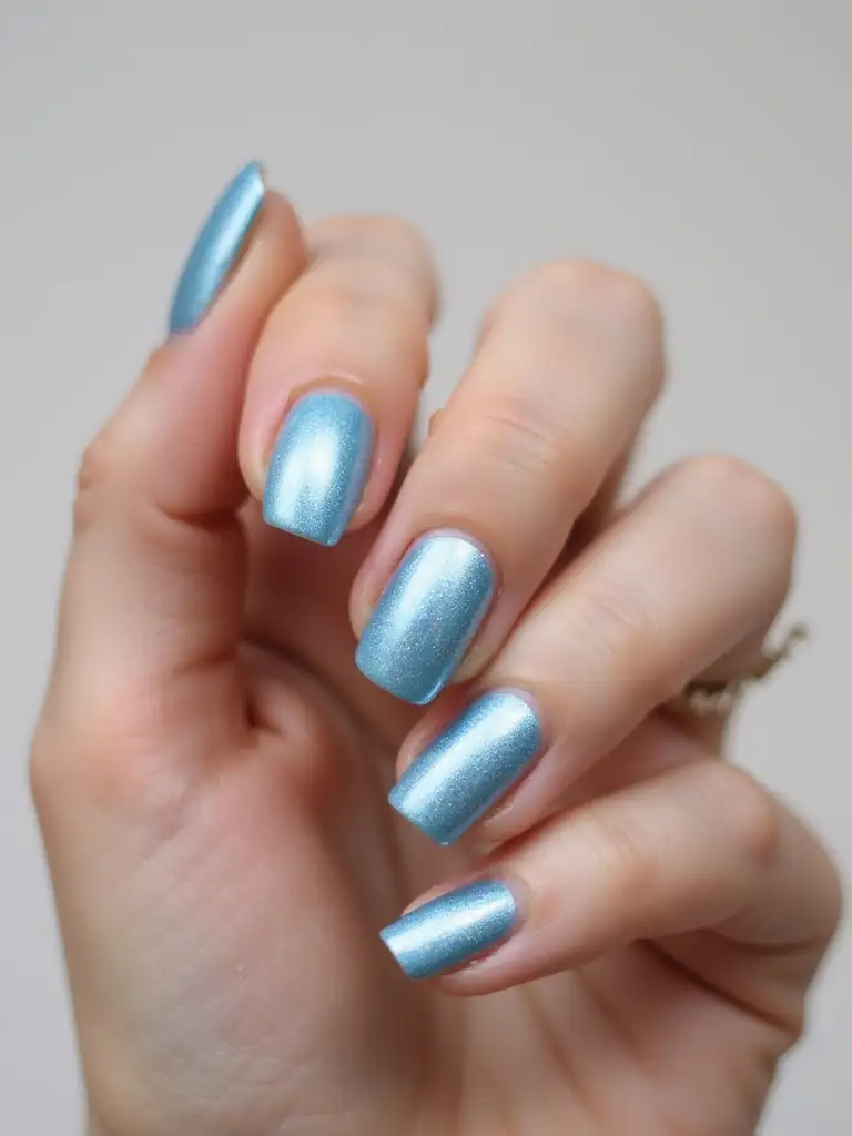 Icy Blue Chrome Shine