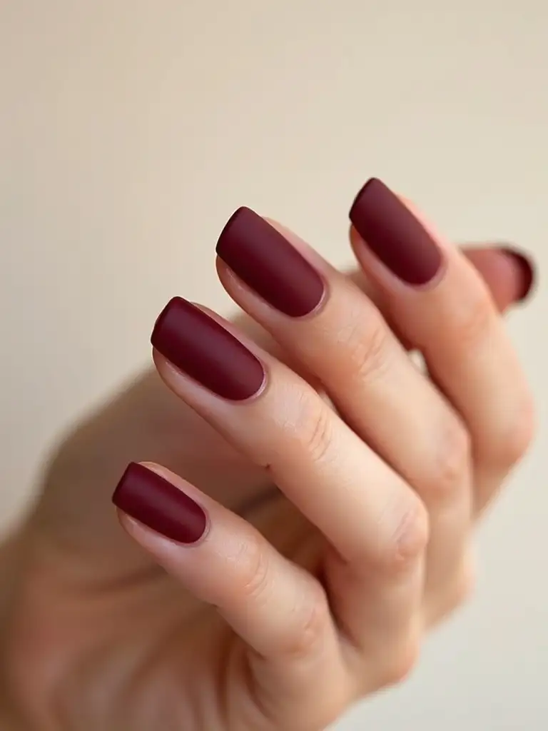 Velvet Matte Burgundy

