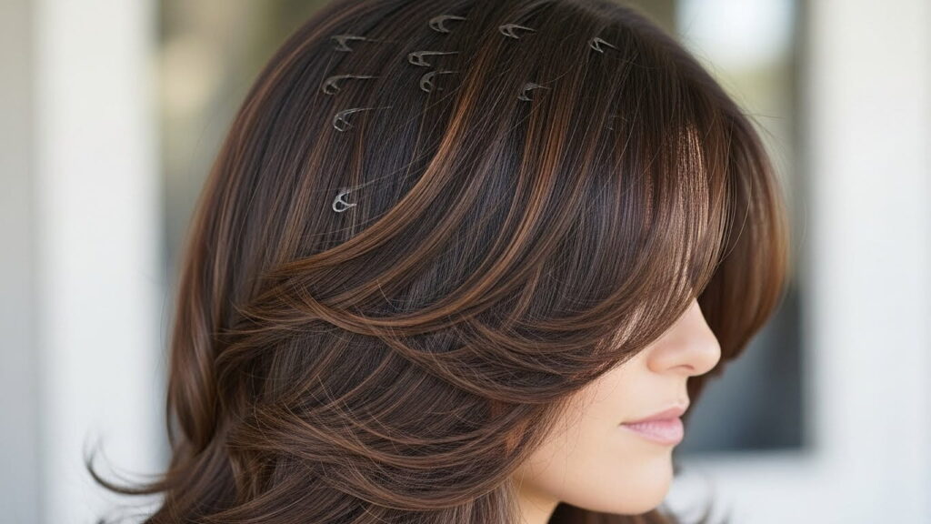 Micro-link hair extensions for flexible long hairstyles