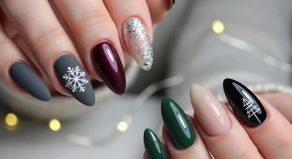 Glossy nail designs with high-shine finish