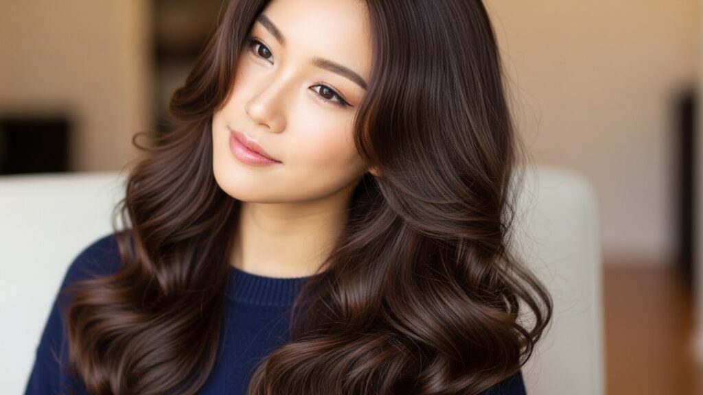 Korean Long Hair With Soft Waves (S-Curl)